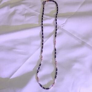 Classic Black and Rose Gold Beaded Necklace - Timeless Women's Jewelry